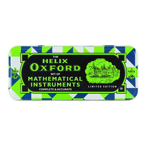 Helix Oxford Math Set 10piece Geo Green Maped Helix Sa