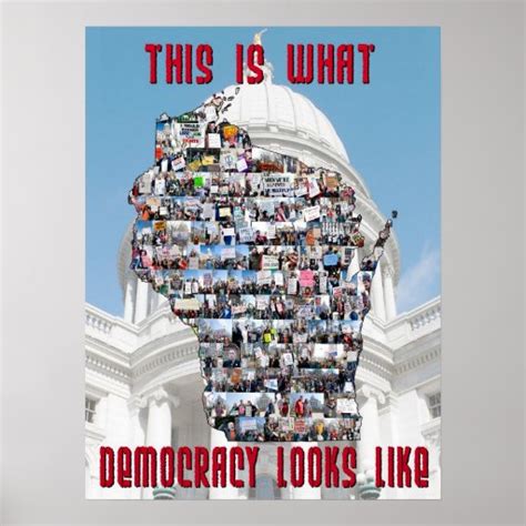 This Is What Democracy Looks Like Poster Zazzle