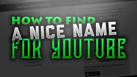How To Think Of A Good Youtube Channel Name Youtube