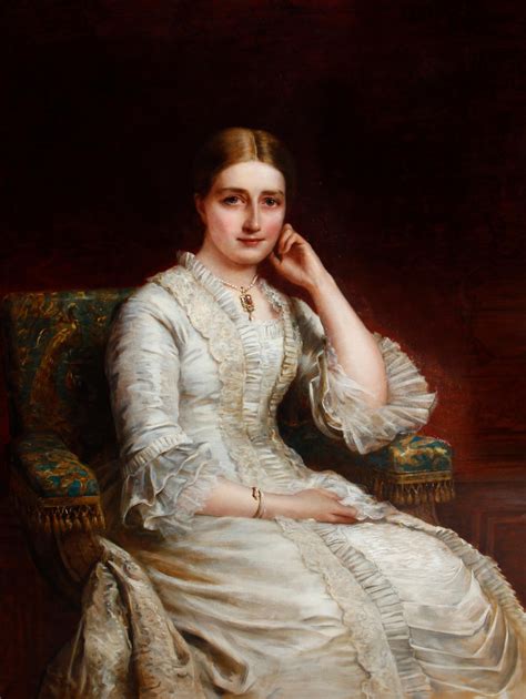 Bonhams Edwin Long British 1829 1891 Portrait Of A Seated Lady