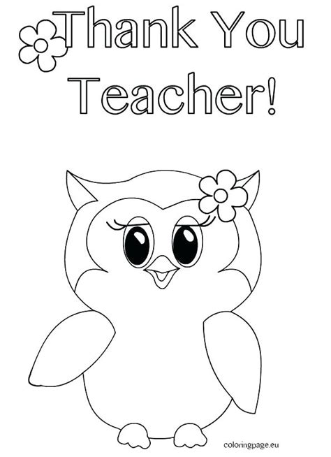 Our teacher appreciation thank you cards are a boost of support, ready for you to personalize and print or send online, and your lunch money is safe, because all our cards are free. Teacher Appreciation Coloring Pages Printable at ...