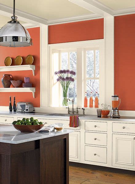 Today i am sharing with you my favorite colors from the 2019 benjamin moore paint color palette. Benjamin Moore Fire Dance | Kitchen wall colors, Orange ...