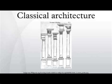 Classical architecture - YouTube