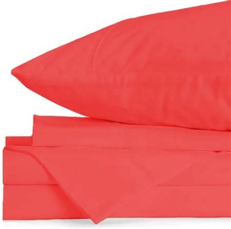Cotton King Red Bed Sheet For Home Size 193 X 203 Cm At Rs 1199piece In Indore