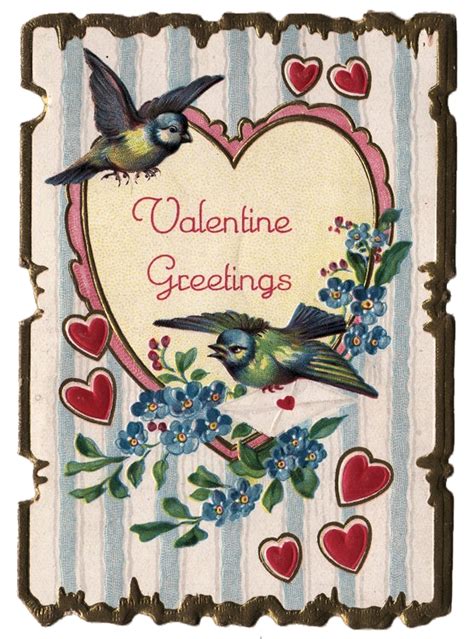 Happy Valentines Day Friends With Vintage Clip Art Jenny At