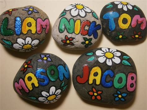 Painted Rock Name Customized Order At Etsy Com Shop PlaceForYou