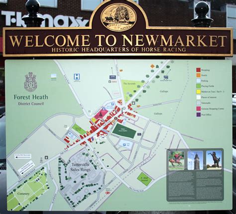 Welcome To Newmarket Sign With Map 119 Welcome To Newmarke Flickr
