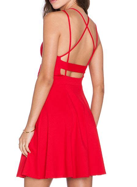 criss cross backless pleated red dress pleated red dress red black dress backless dress summer