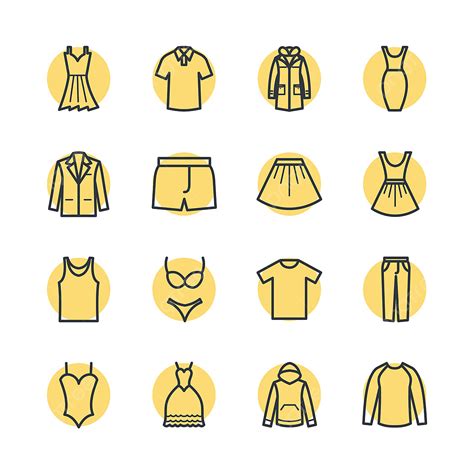 Web Design Graphic Vector Design Images Set Of Clothes Icon Template