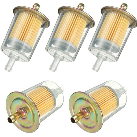 5x 38 Fuel Filters Industrial High Performance Universal Inline Gas