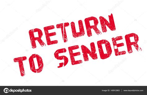 Return To Sender Rubber Stamp — Stock Vector © Lkeskinen0 145912863