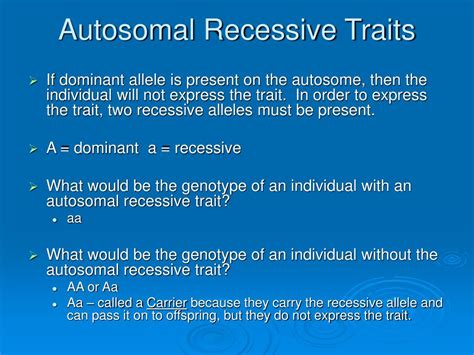 Consider recessive traits on the x chromosome. PPT - Human Genetics PowerPoint Presentation - ID:118052