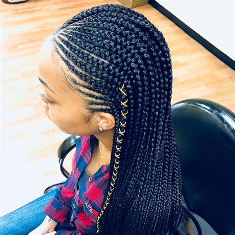 Cornrow In Front Single Braids In Back Fashion Style