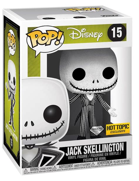 Pop 15 Jack Skellington Diamond Glitter Figurine Jack Skellington