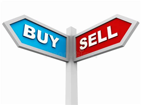 Buy Or Sell Stock Illustration Illustration Of Sign 28526003