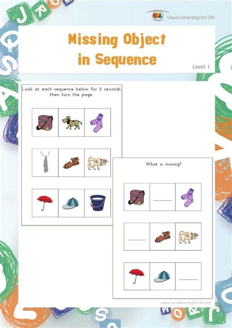 In The Ldquo Missing Object In Sequence Rdquo Worksheets The Student