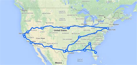 America Map Road Trip Hayley Drumwright