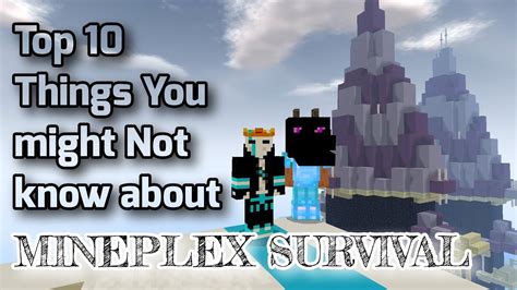 10 Things You Might Not Know About Mineplex Survival YouTube