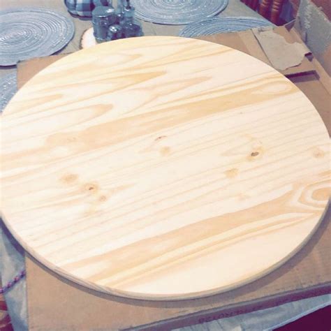 Rip 3 pieces of 1 x 2 inches pine on a table saw, using the cleats for holding the tabletop together. Unfinished Pine Round 36 For Table Top or Sign | Etsy in 2020 | Table top, Unique tables ...