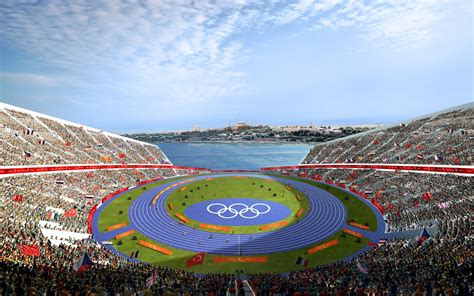 Олимпийский стадион обои для рабочего стола картинки фото