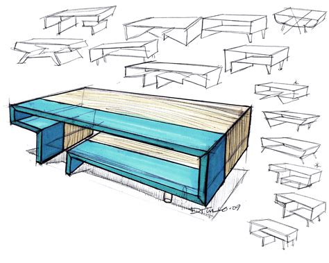 Furniture By Michael Ditullo At Drawing Interior Interior