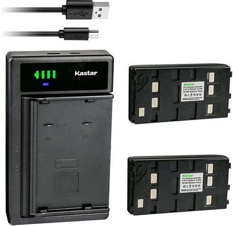 kastar 2 pack battery and smart usb charger compatible with sony ccd tr series ccd