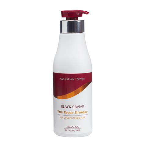 Chemical straightening/ hair relaxing treatment method keratin layer + flat ironing bond breaking chemical + heat + neutralising chemical hydroxide substance to break the disulfide bonds, texture & appearance soft, silky, shiny, easy to manage. Black Caviar Straightened Hair Shampoo - Rain Medi Spa & Salon