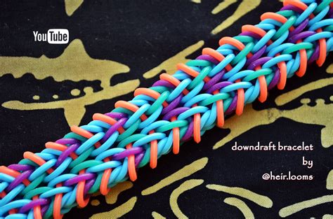 Downdraft Bracelet Hook Only Design Tutorial Rainbow Loom Designs
