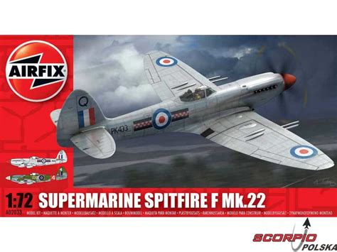 Classic Kit Samolot Supermarine Spitfire Mk22 172 Airfix Scorpio