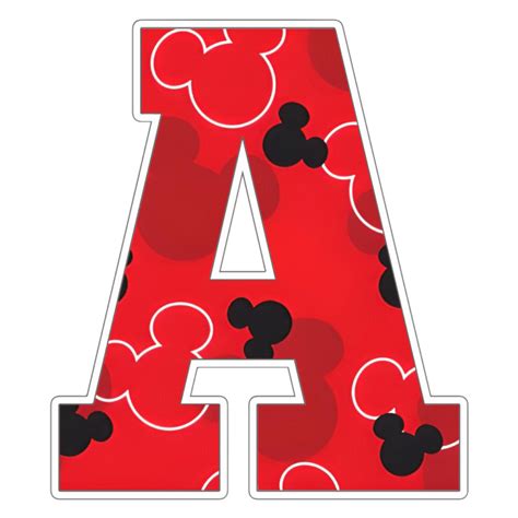 Mickey Mouse Alphabet Letters Png 2 Mr Alphabets