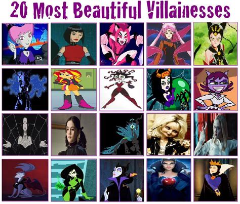 20 Most Beautiful Villainesses By Eddsworldfangirl97 On Deviantart
