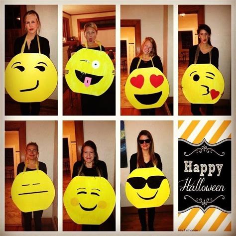 Diy Emoji Halloween Costumes For Singles And Couples Halloween Ideas Wonderhowto