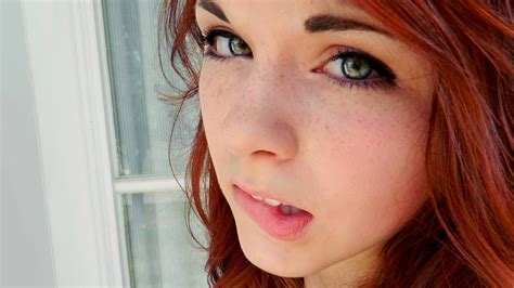 1920x1080 women face redhead biting lip wallpaper 238 kb coolwallpapers me