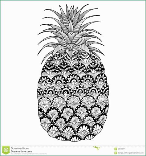 22 Awesome Photo Of Pineapple Coloring Page