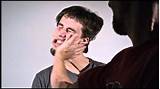 I'll slap you in the face is correct. Super Slow-motion Slap in the Face - OWNED! - YouTube