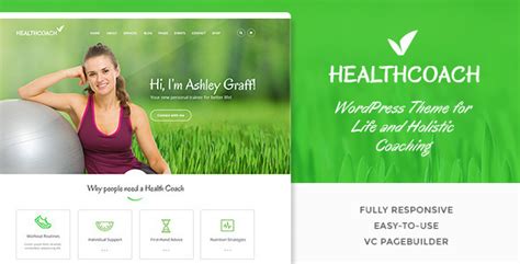 Health Coach - Life Coach WordPress theme for Personal ...