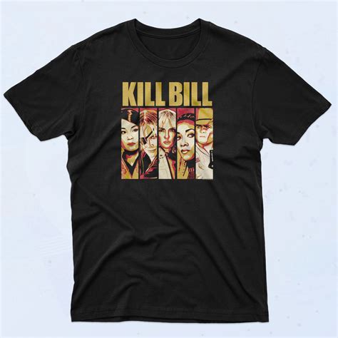 Kill Bill Lineup Character Classic 90s T Shirt