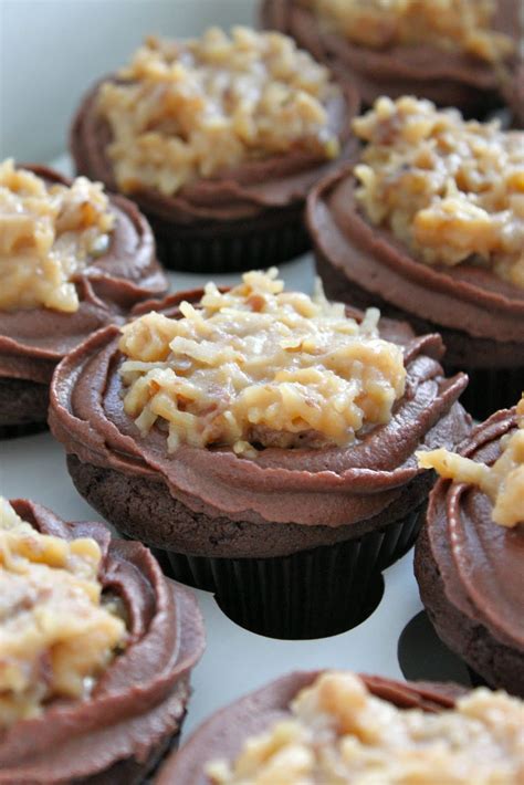 baked perfection german chocolate cupcakes