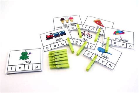 Beginning Letter And Sound Clothes Pin Clip Cards Montessori Cards