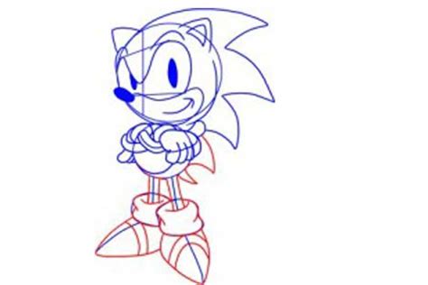 How To Draw Sonic Full Body Step By Step Easy Slow Characters