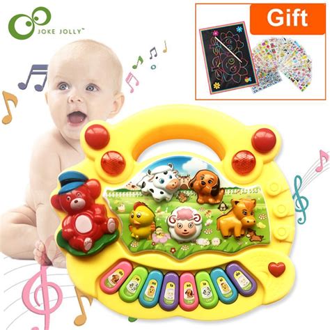Musical Instrument Toy Baby Kids Animal Farm Piano Developmental Music