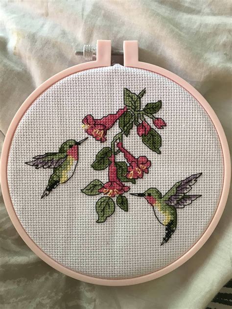 Fo Finished My First Cross Stitch By Using A Kit From Michaels R