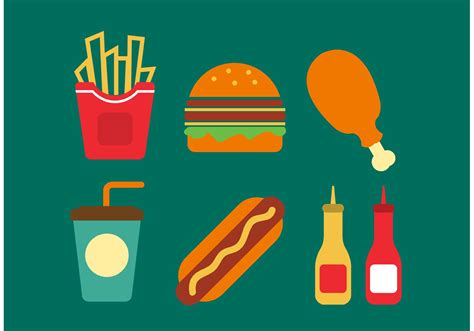 Fast Food Vectors 85934 Vector Art At Vecteezy