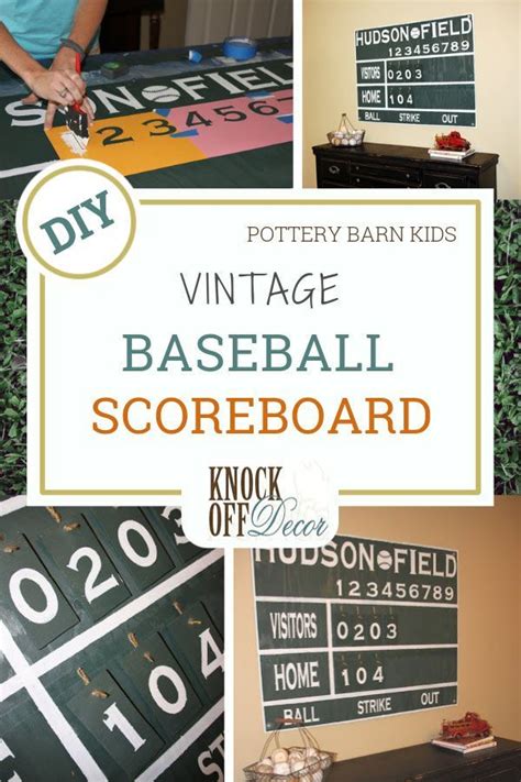 Vintage Baseball Scoreboard Wall Decor Baseball Scoreboard Vintage