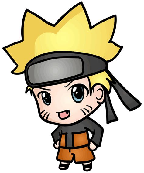 Wo Easy To Draw Naruto Chibi With 10 Steps Naruto Painting Chibi
