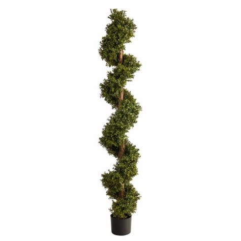 6 In Boxwood Spiral Topiary Artificial Tree Indooroutdoor 1 Fred