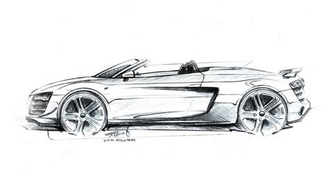 Audi R GT Spyder Design Sketch Car Body Design Audi R Gt Bmw