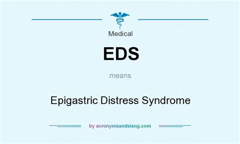 Eds Epigastric Distress Syndrome In Medical By