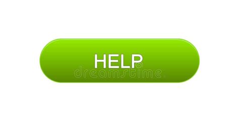 Help Web Interface Button Green Color Support Online Assistance