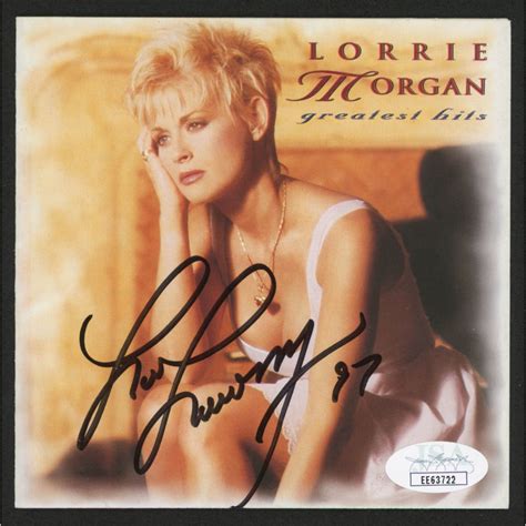Lorrie Morgan Signed Lorrie Morgan Greatest Hits Cd Album Cover Jsa